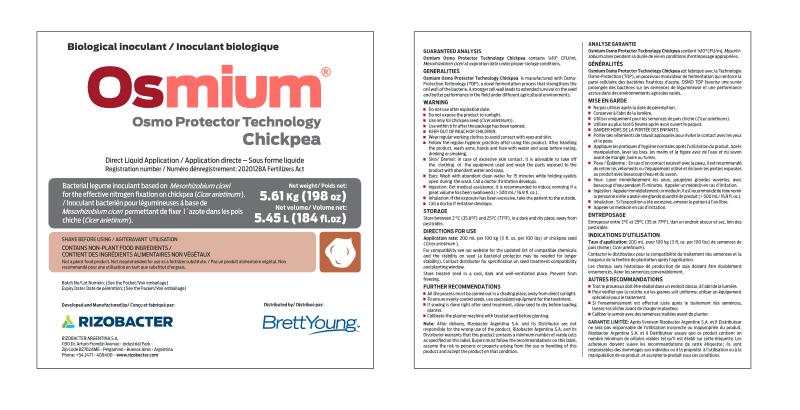 Osmium Chickpea Label