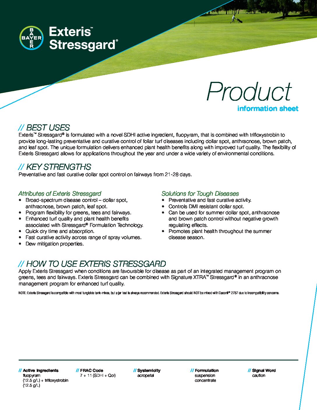 Fiche technique Exteris Stressgard