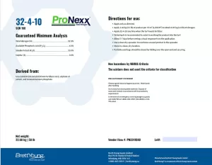 32-4-10 mini 80% Pronexx Label