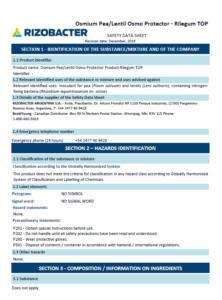 Osmium Pea/Lentil SDS