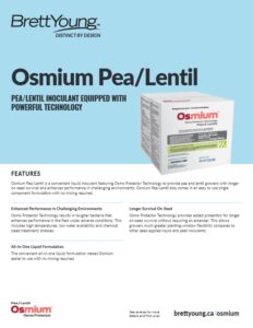Osmium Pea/Lentil Tech sheet