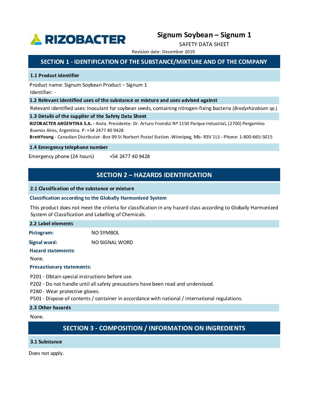 Signum SDS - English