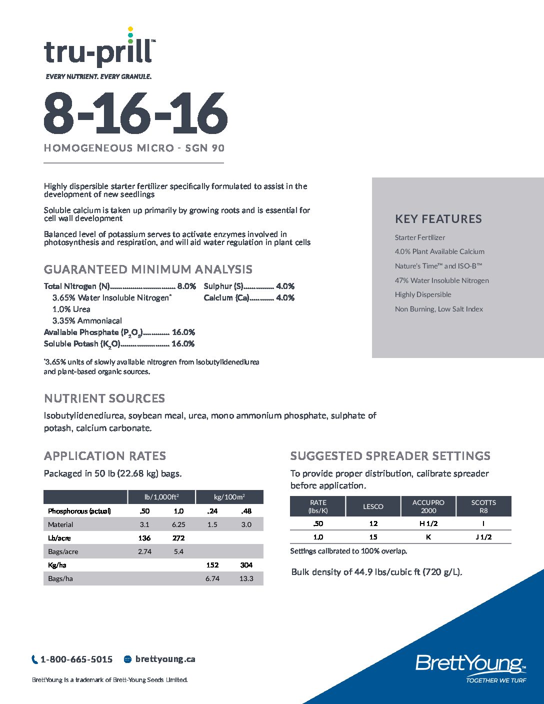 Tru-Prill 8-16-16 Tech Sheet