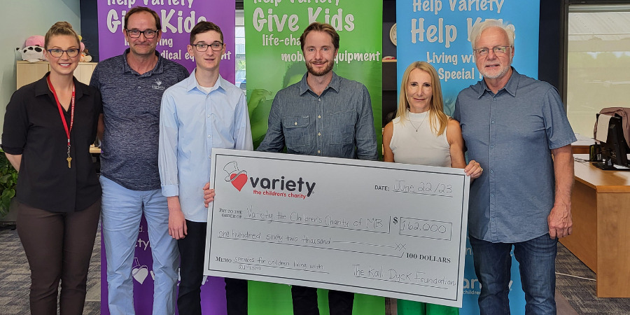 $162,000 donated to Variety Manitoba in support of kids living with autism