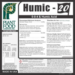 Humic-20 Label